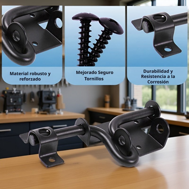 . Cerradura de puerta antirrobo duradera, accesorios de ferretería