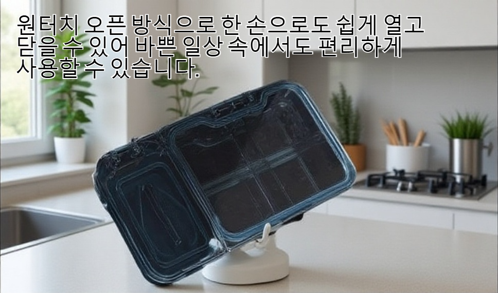 휴대용 정제 분배기 정면 사진