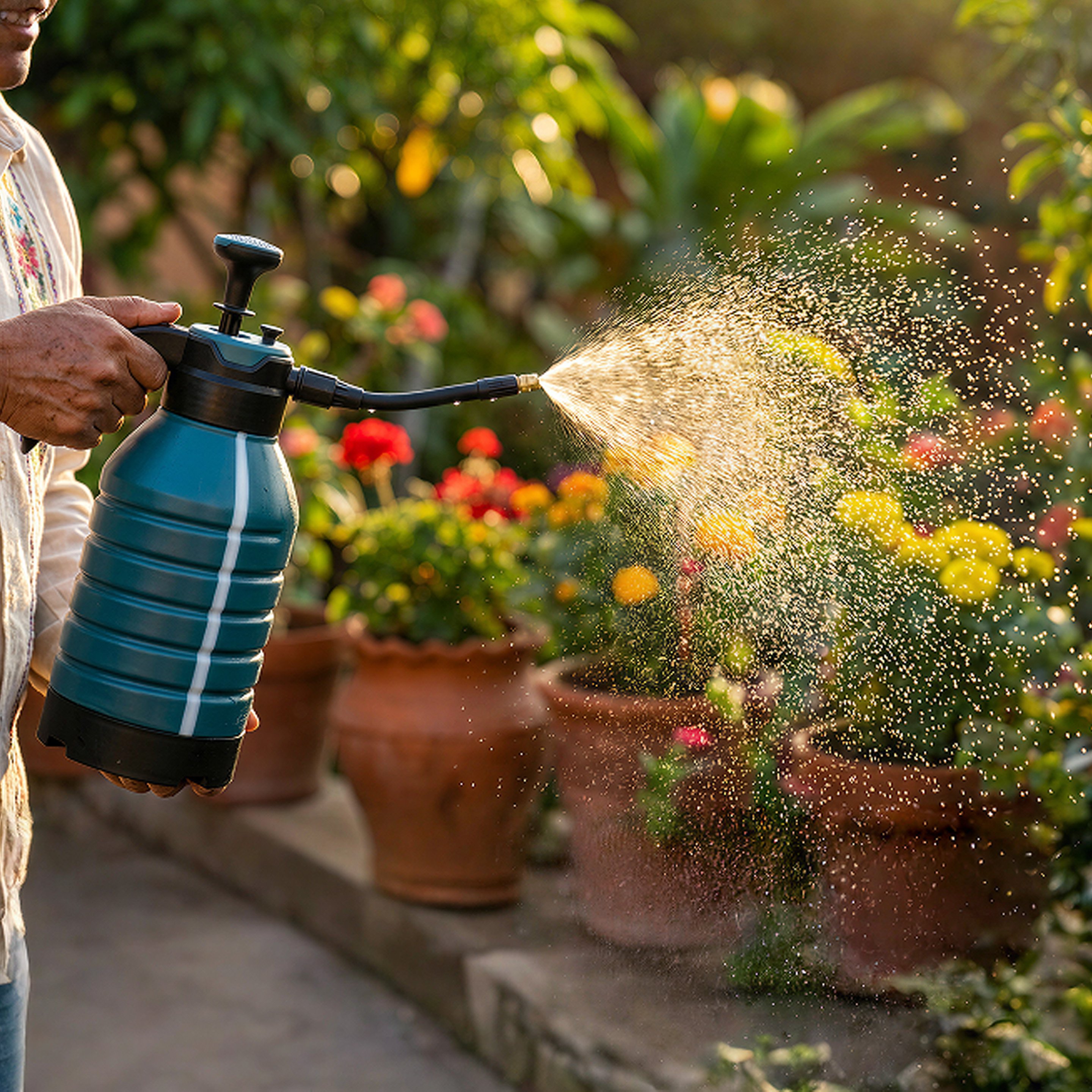 Pulverizador de alta presión para riego con niebla fina