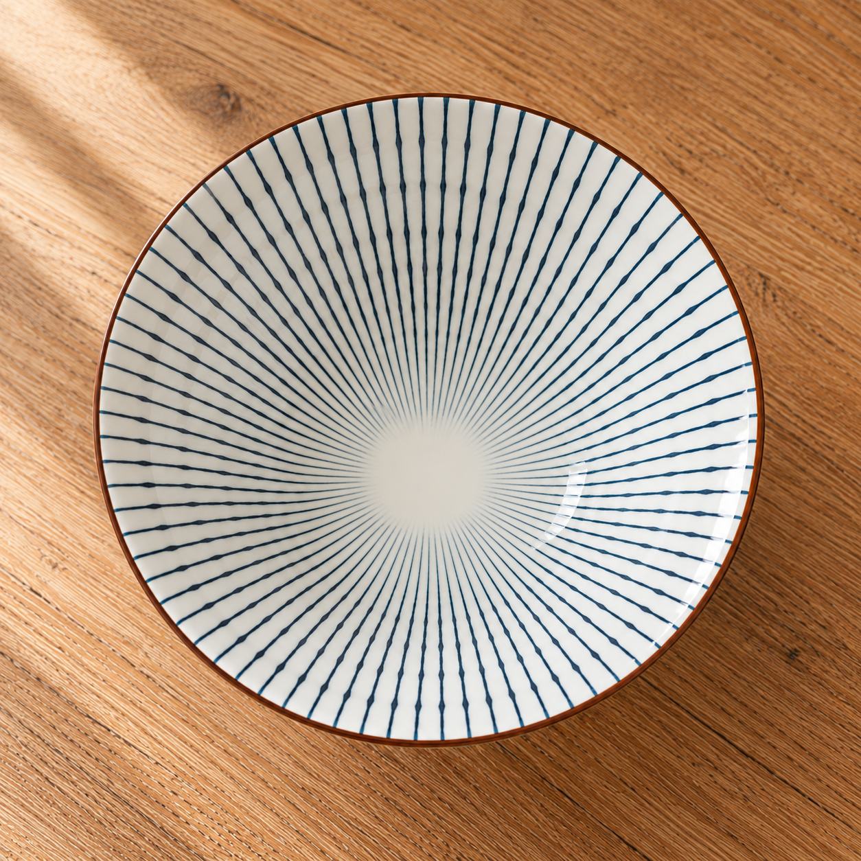 8 inch ceramic rice bowl with modern design