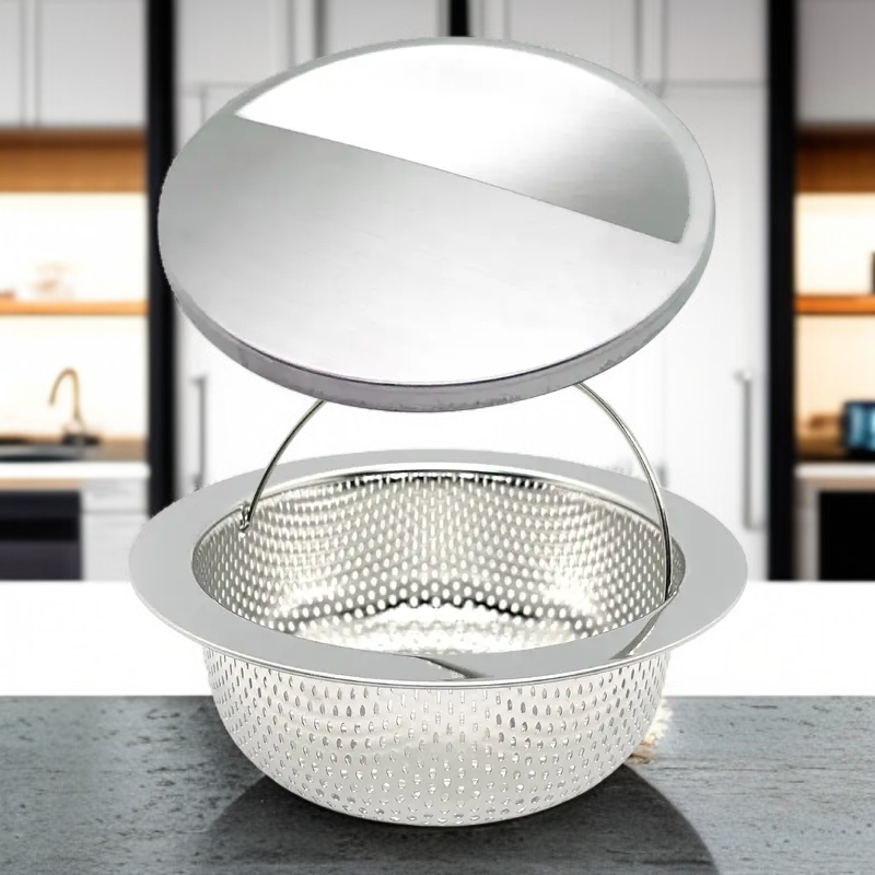 국산 304 스텐 싱크대 거름망 배수구 커버 세트