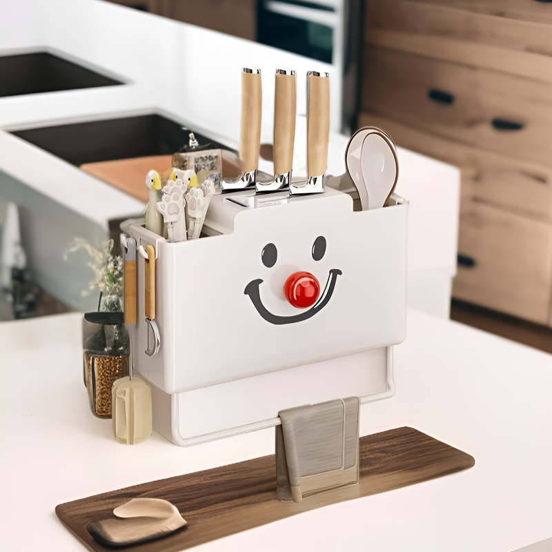 Integrated Household Knife Storage and Chopsticks Basket