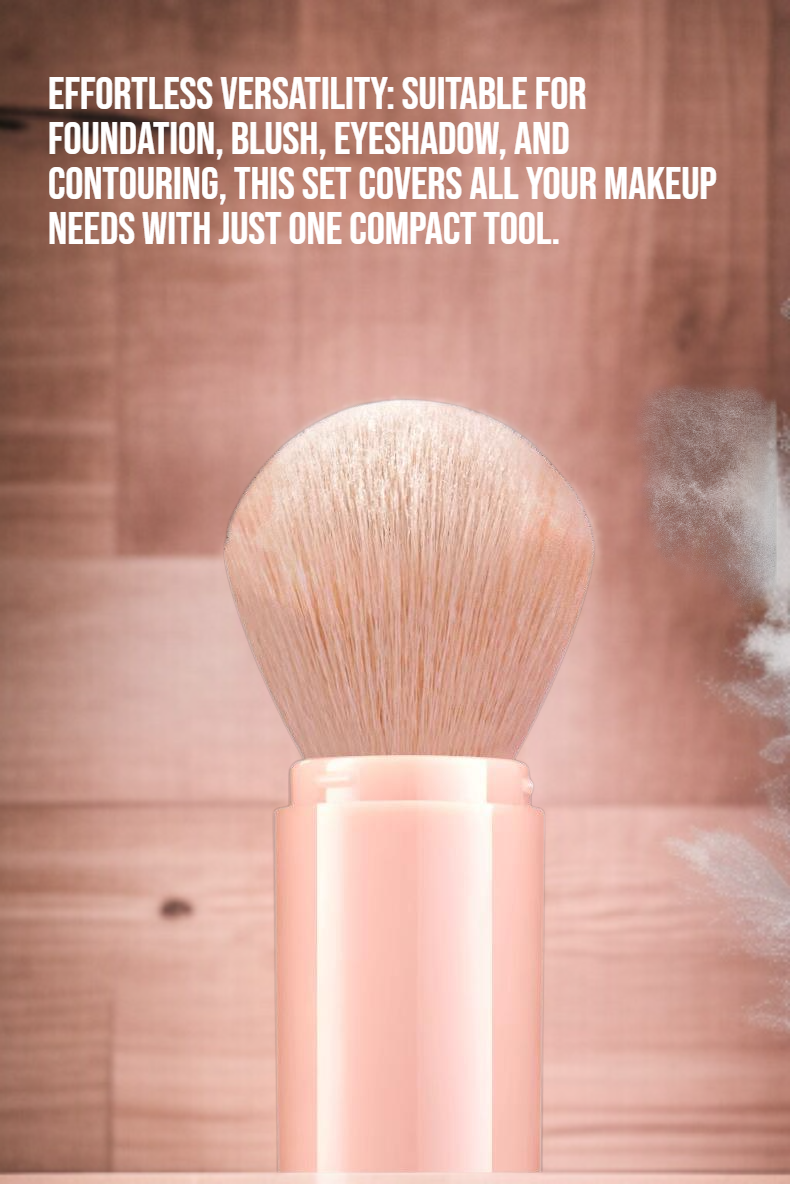 Multi-functional makeup brushes for foundation, blush, eyeshadow, and powder