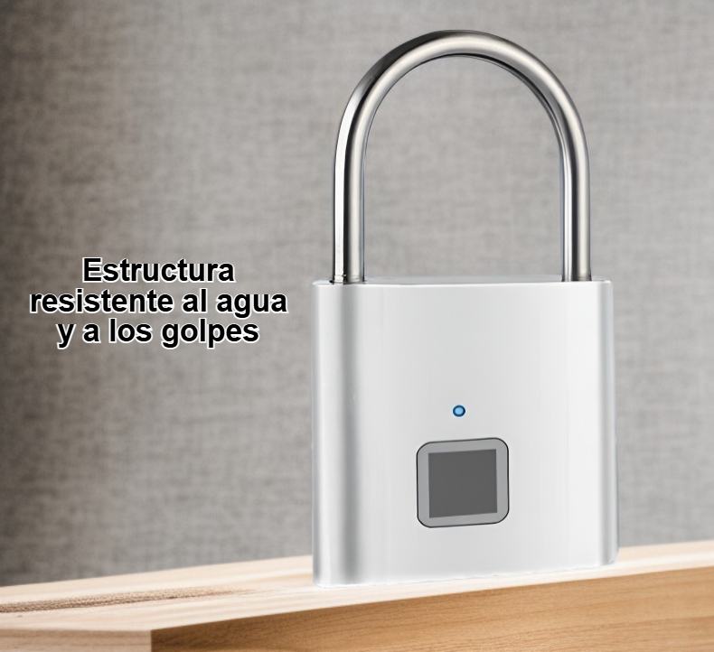 Candado inteligente con sensor biométrico