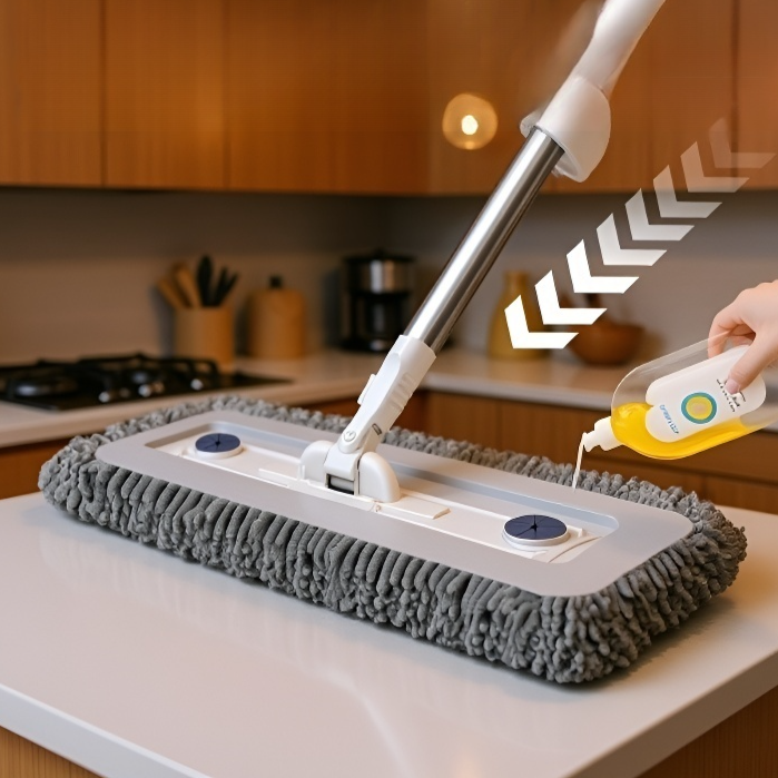 가정용 게으름뱅이 밀대 셰닐은 두꺼운 플랫 밀대를 늘여 손세탁을 하지 않는다