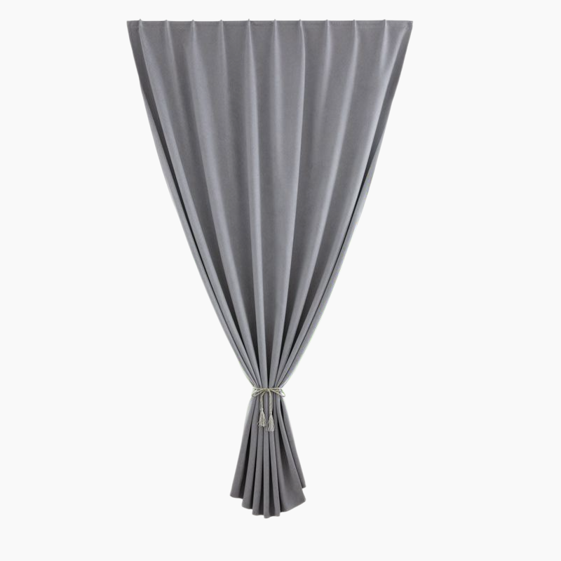 寮の寝室のカーテン ノーパンチ・フローティング・カーテンの取り付け 遮光カーテン 遮光カーテン