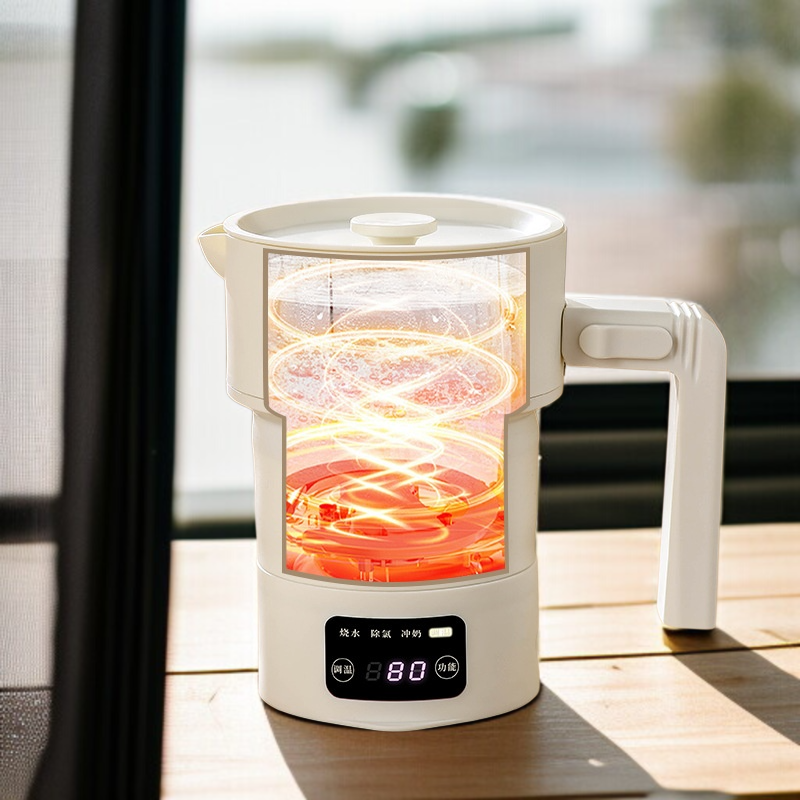 숙소 휴대용 접이식 전기포트 미니 여행 출장 전용 물끓이기 전기포트 스텐 휴대용 물컵