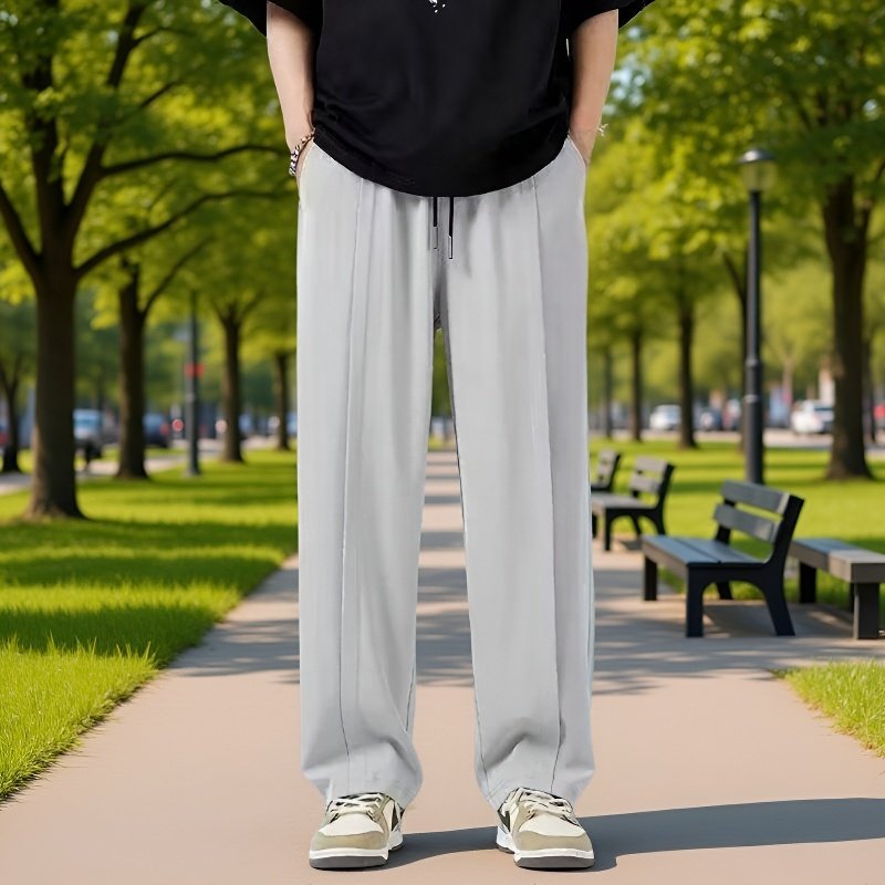 드레이프감 캐주얼 남성 스트레이트 슬랙스