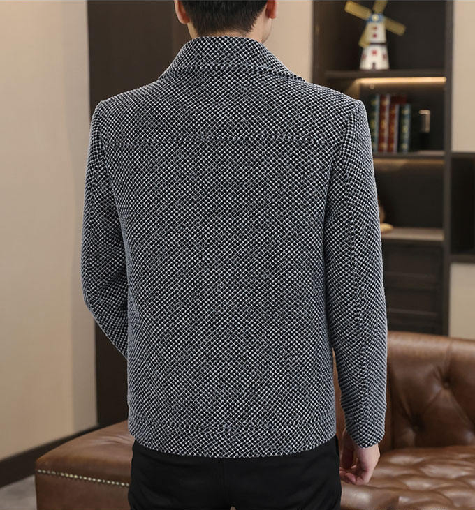 가을 겨울 남성 캐주얼 숏 코트 이미지