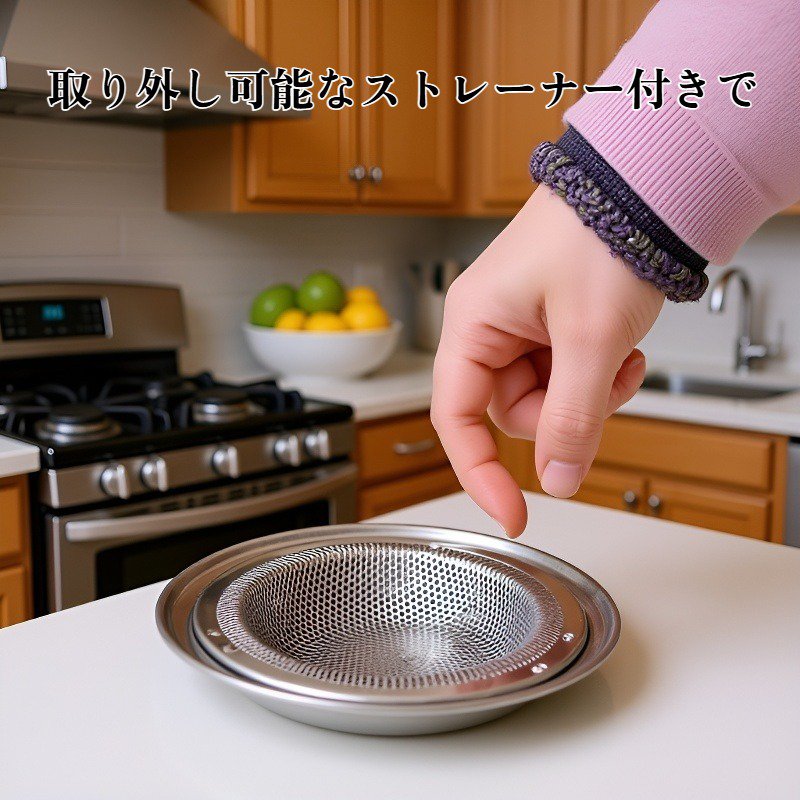 ボウルと洗面器のストレーナー