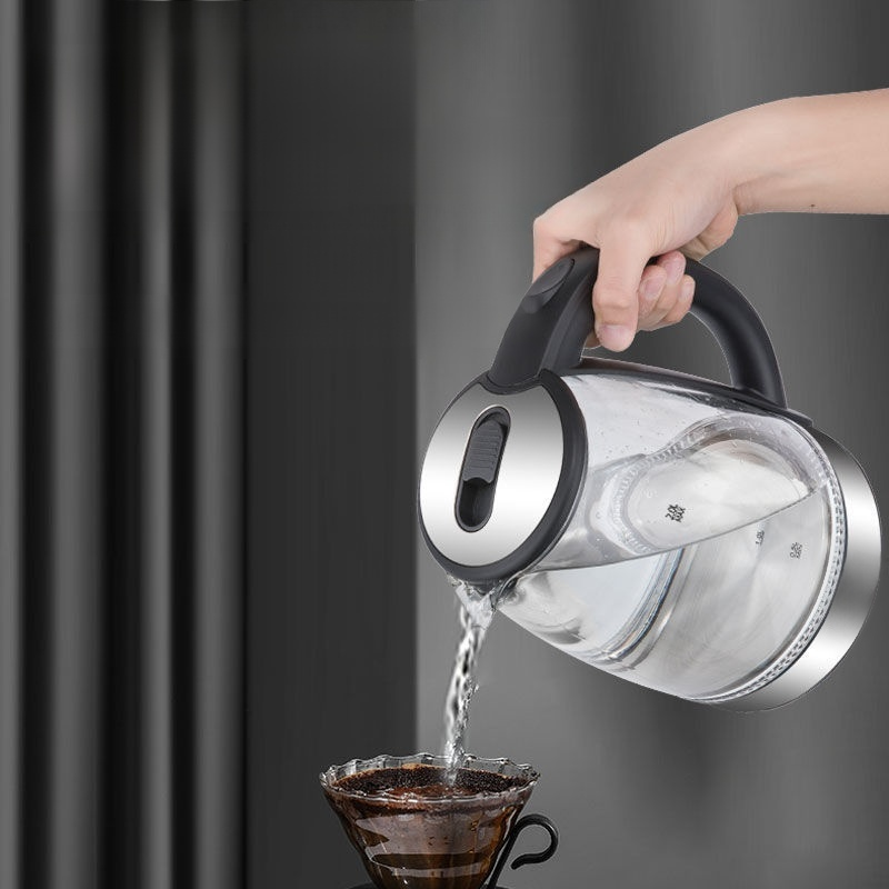 กาต้มน้ำไฟฟ้าแก้วบอโรซิลิเกตสูง