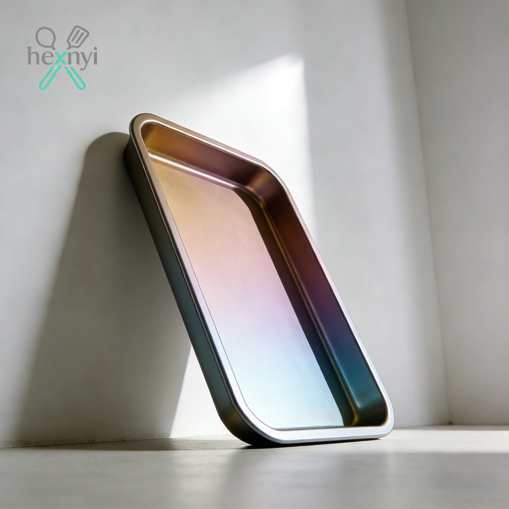 ถาดอบขนมเคลือบอะโนไดซ์ ไม่ติดอาหาร