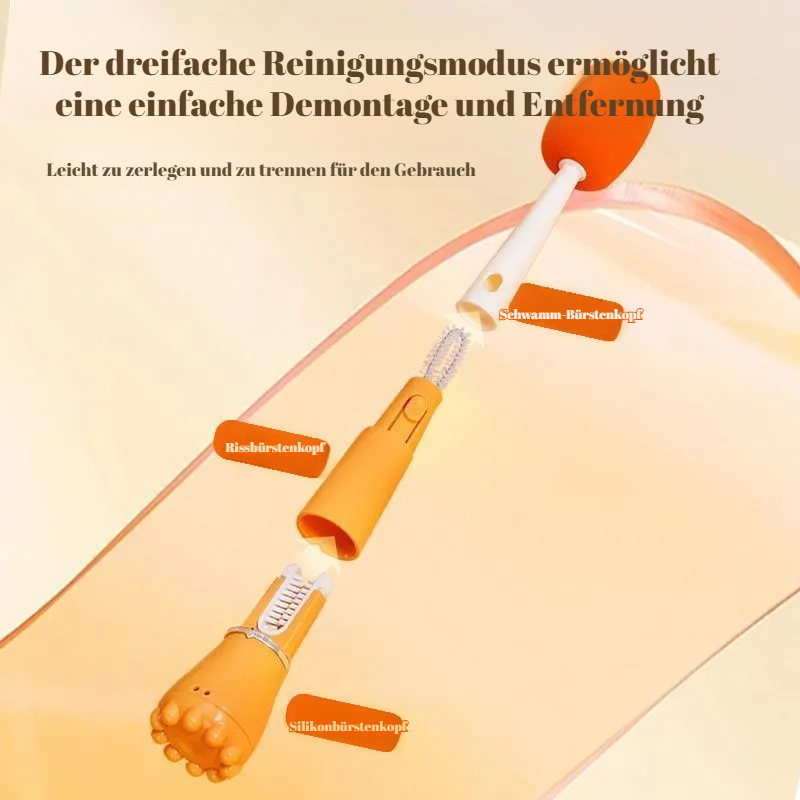 Multifunktionale Haushalt Fugenbürste mit langem Griff und Becherbürste