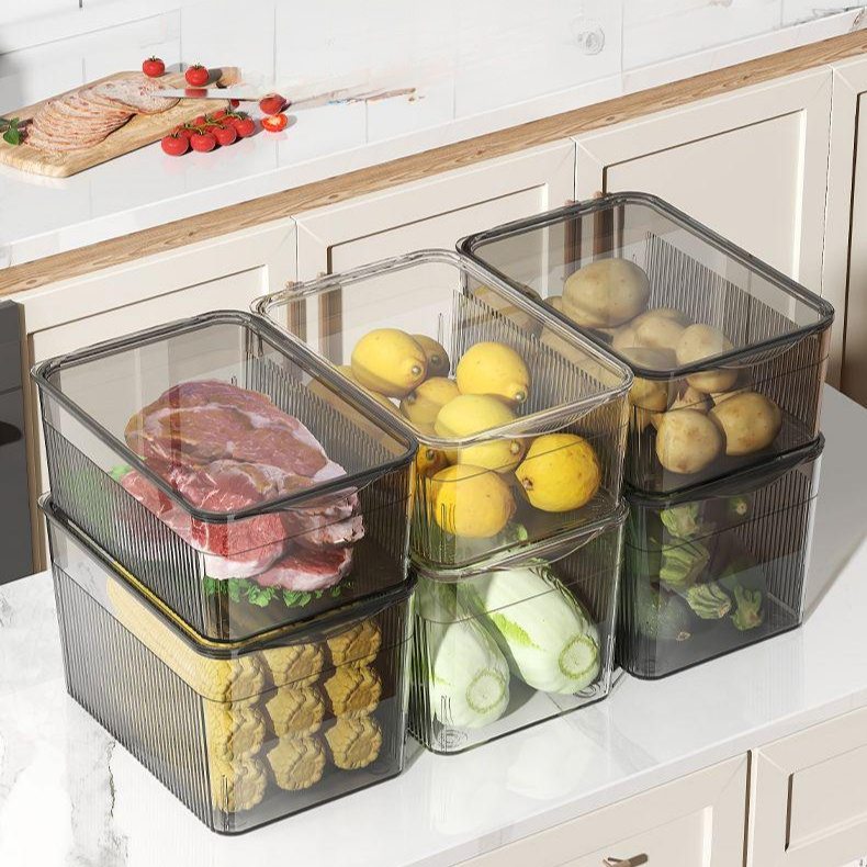 冰箱收納盒食品級家用廚房帶蓋保鮮盒冷凍分裝雞蛋蔬菜大號大容量