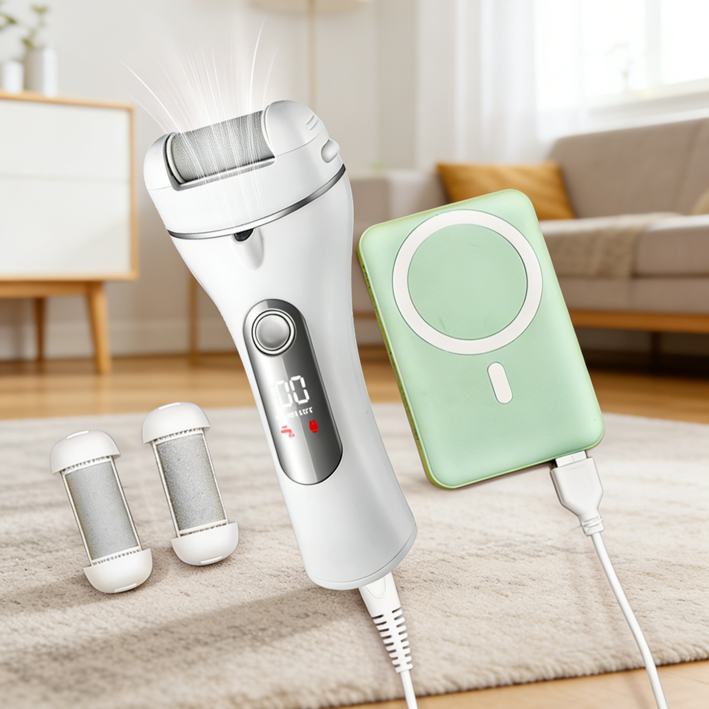 Multifunktionaler elektrischer Fersen-Schleifer mit USB-Aufladung