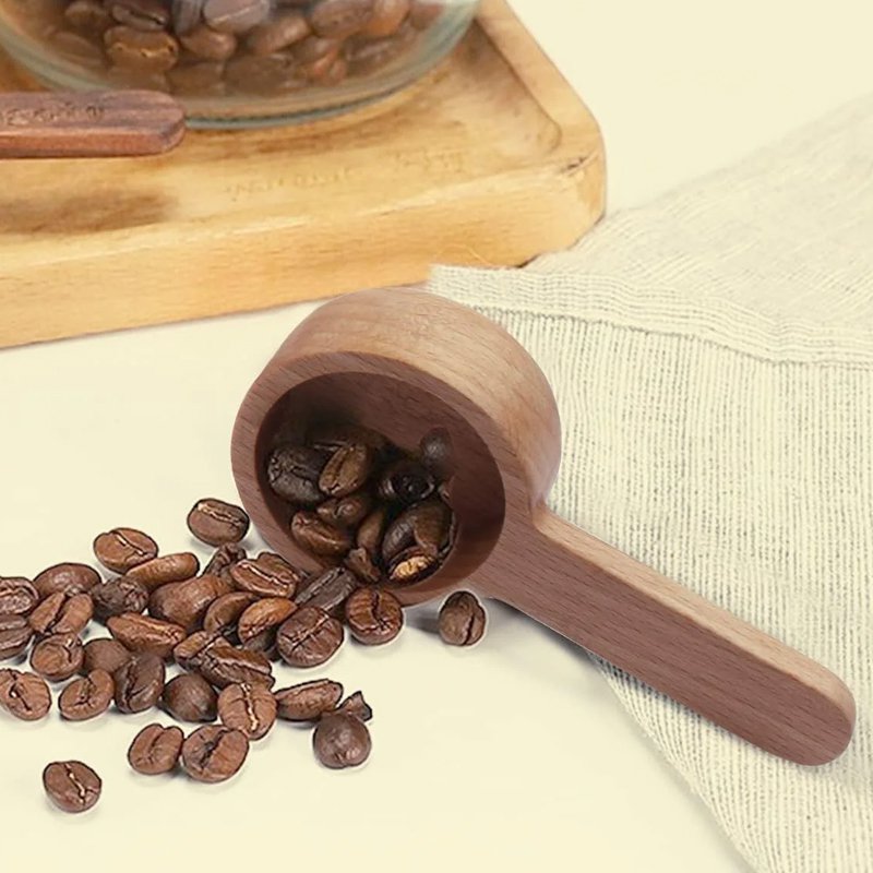 家庭用くるみの木のコーヒースプーン