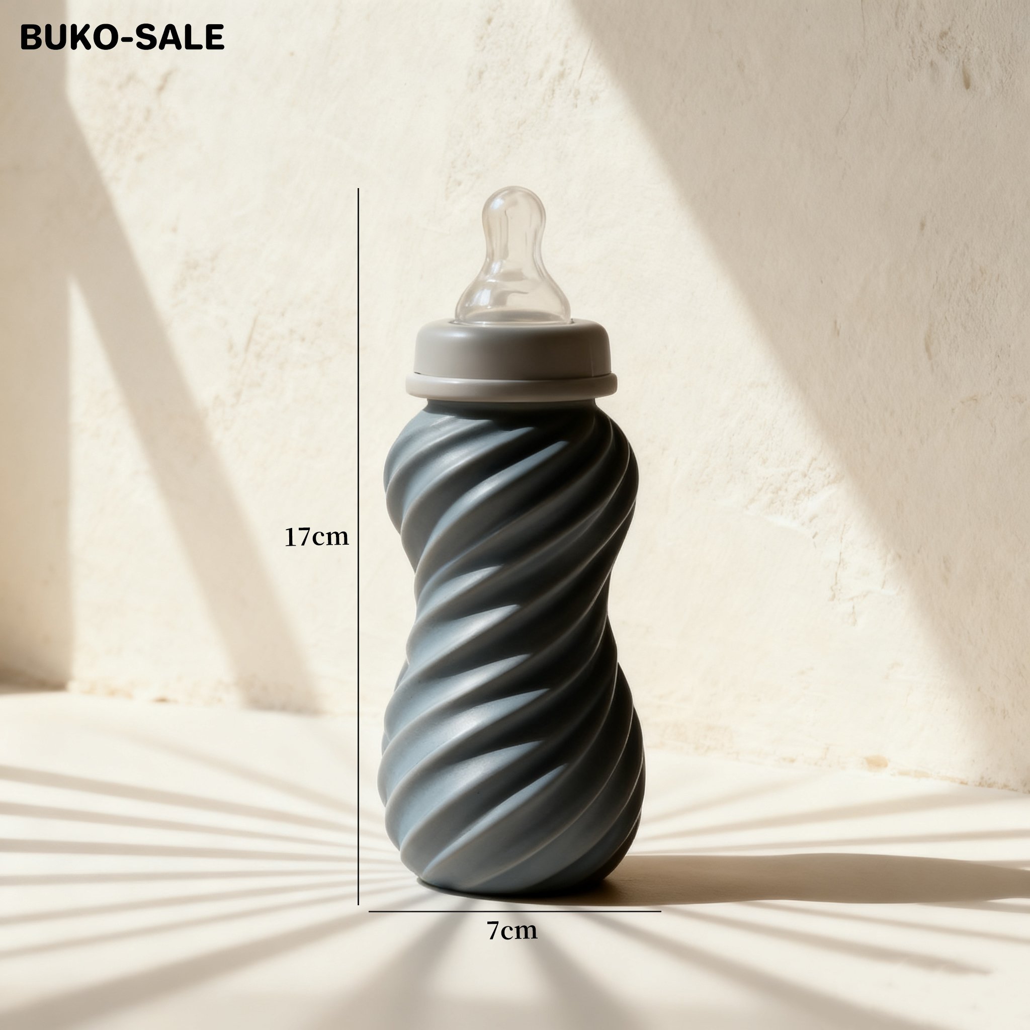 실리콘 커버가 적용된 안전한 유아 젖병