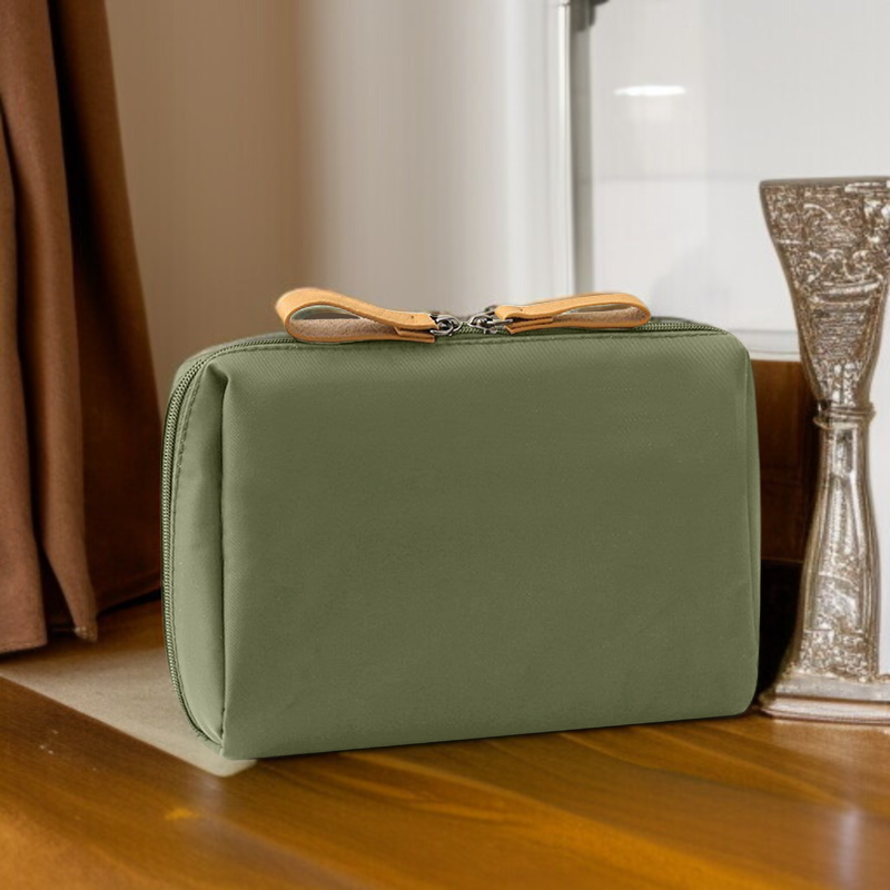 ポータブル化粧品バッグ収納メイクアップミニリップスティックバッグ大容量収納バッグ外出用