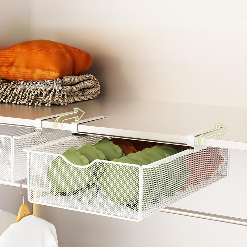 Hanging basket drawer storage