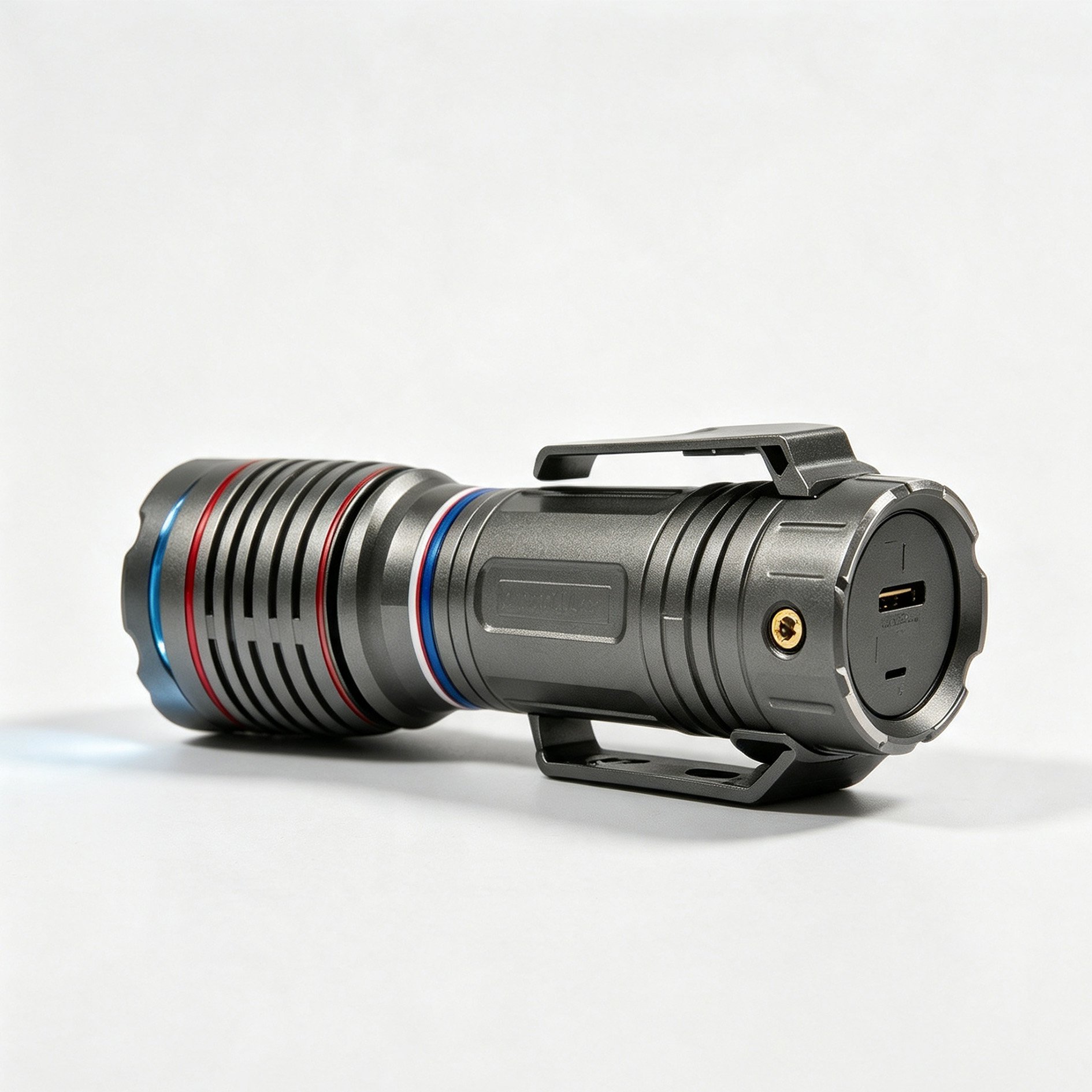 Tri-color ring high-powered flashlight
