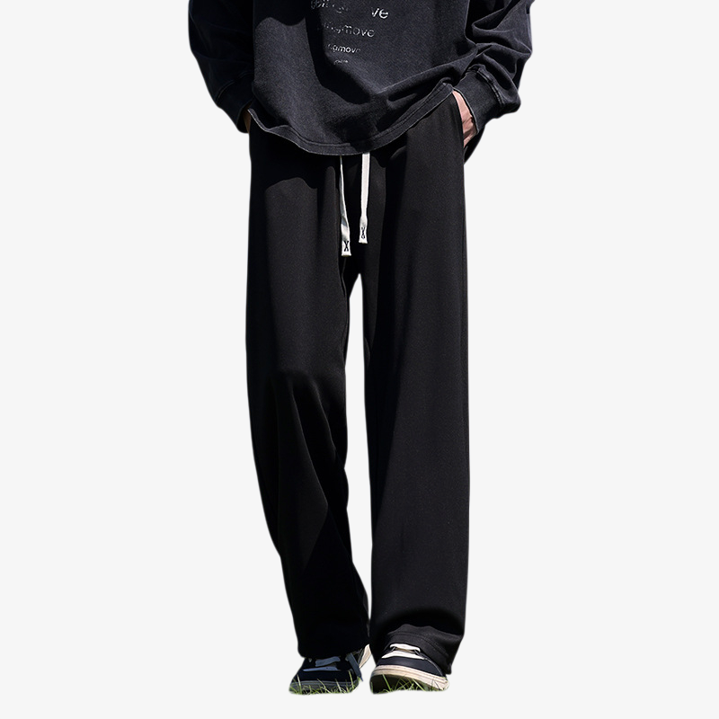 男性用春秋ワイドストレートトレーニングパンツ ストレートパンツ