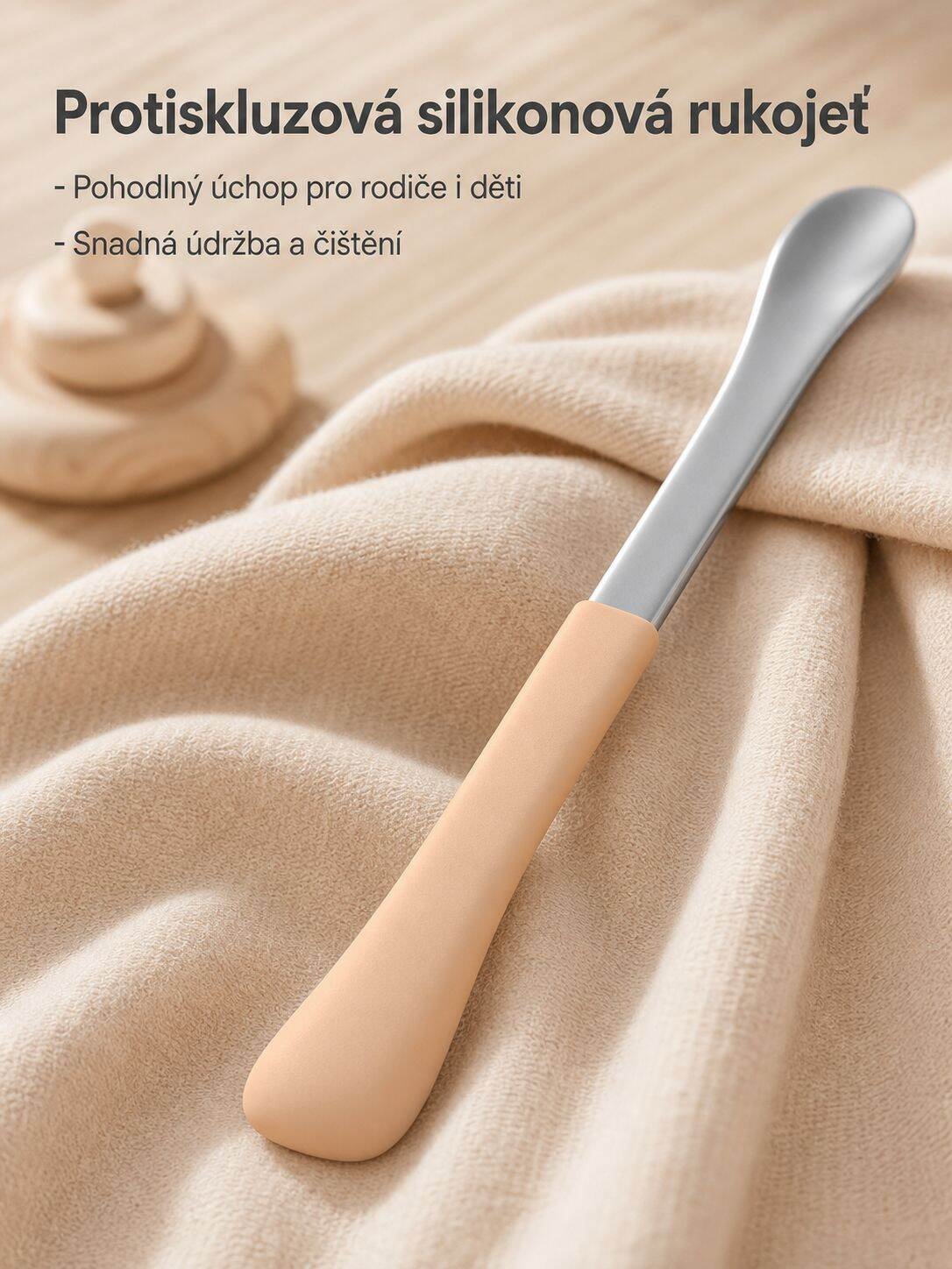 Lžička na dětské pyré z kvalitního materiálu