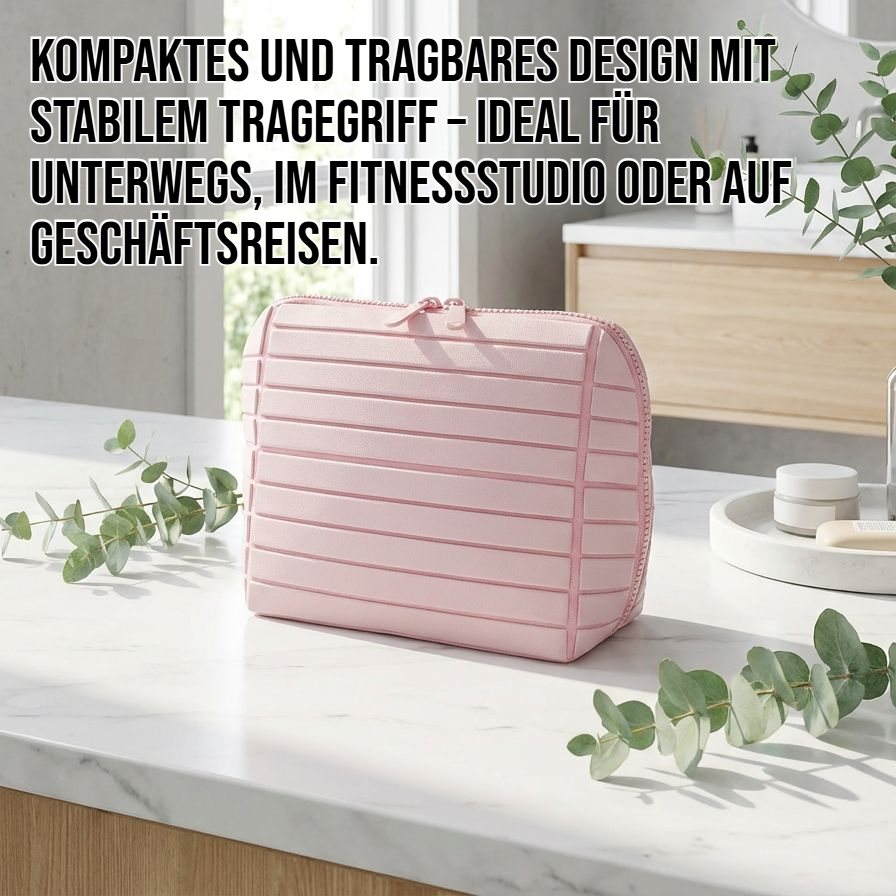 Tragbare Kosmetiktasche mit großem Fassungsvermögen