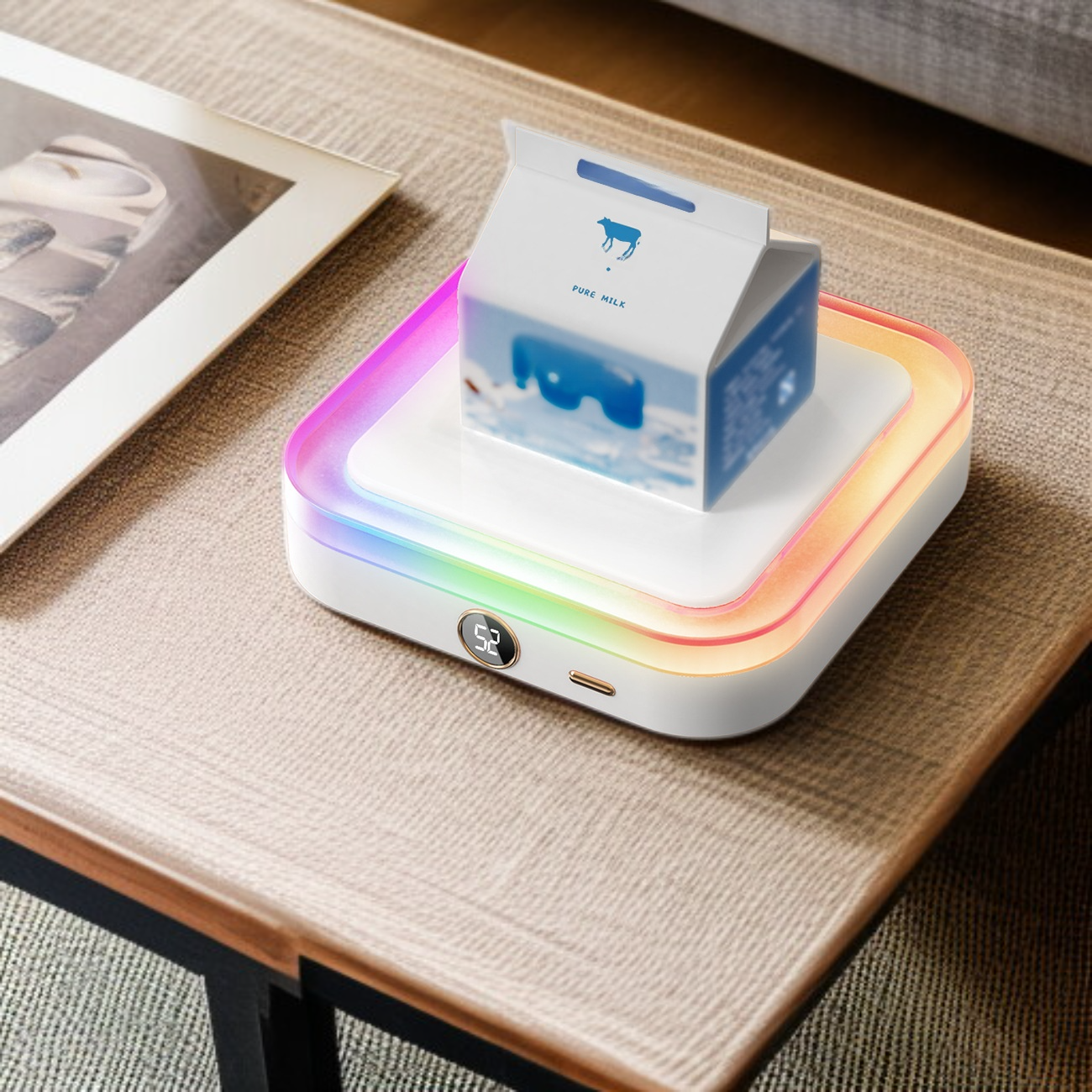 Calentador de tazas multifuncional para varias bebidas, recomendado como regalo de Navidad