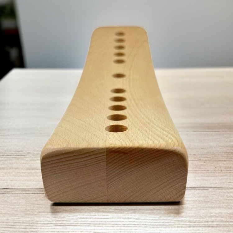 요추전용 허리마사지 베개 원목마사지 베개 요추경추통증완화 견인복구 경추마사지 베개