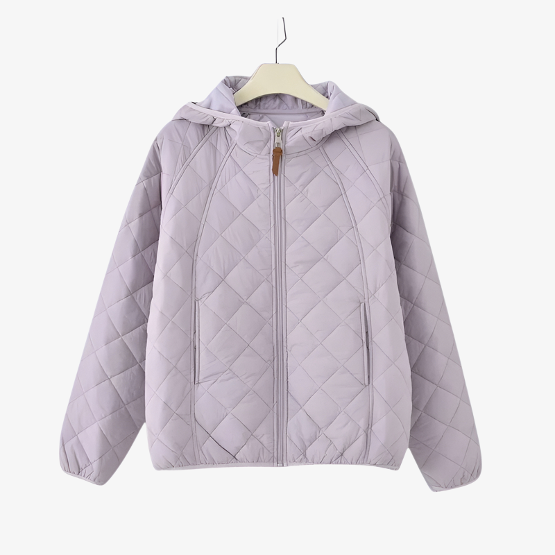 Fashionable Lightweight Winter Hooded Cotton Jacket for Women 2025 – Warm, Loose, Short Style