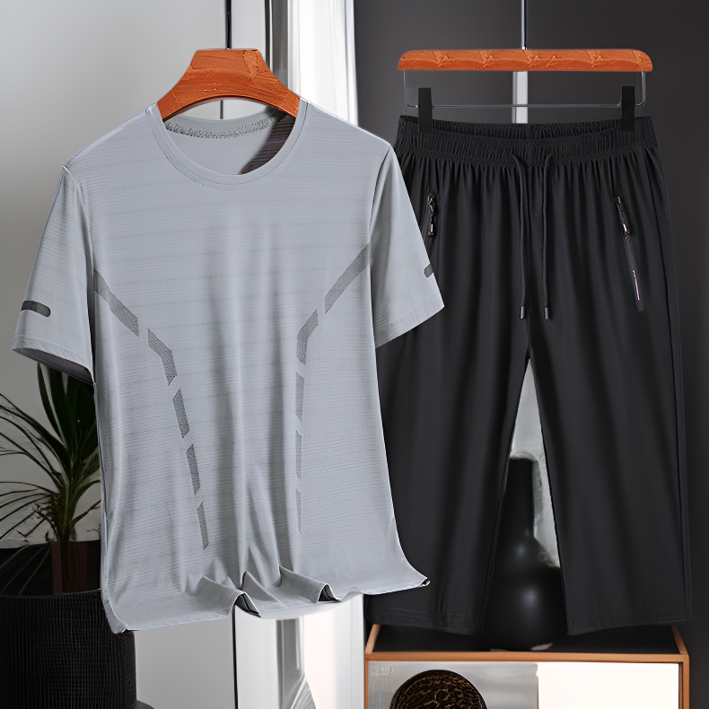 メンズファッションカジュアル半袖スポーツ2点セット