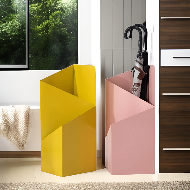 Metal Entryway Umbrella Storage Basket, Multi-purpose Hotel Organizer