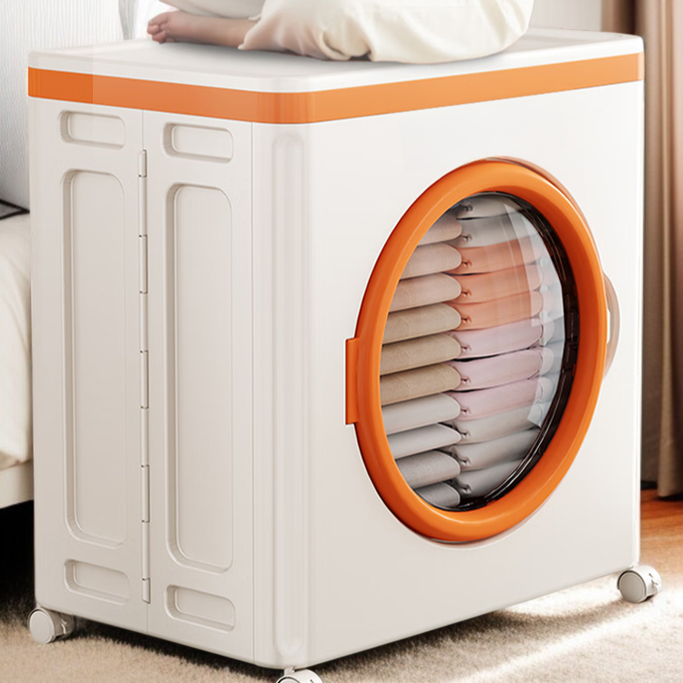 가정용 의류 정리함 빅맥 접이식 수납함 도르래 초대형 의류 수납함 플랩 가정용 이불 수납함