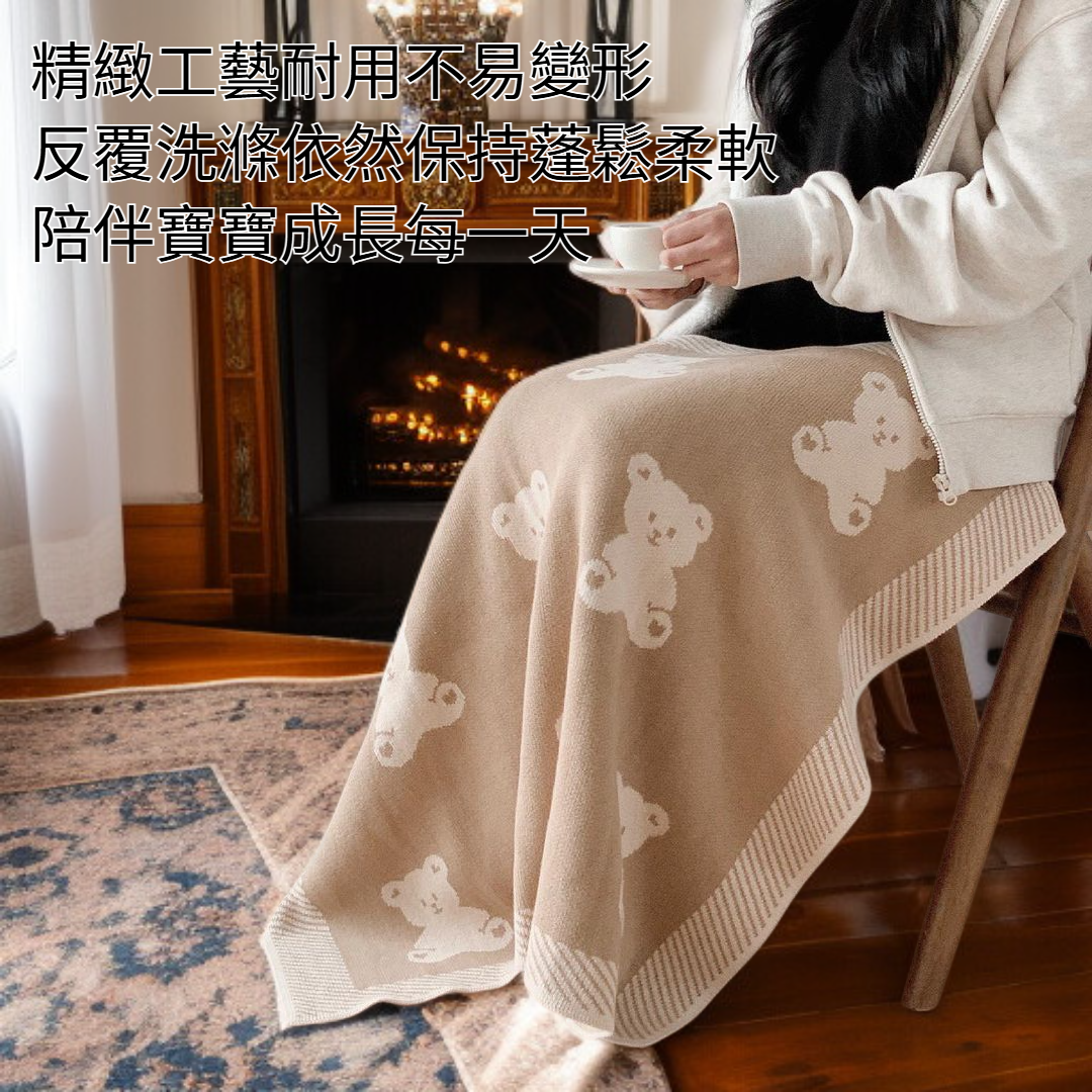 加厚針織棉嬰兒蓋毯展示圖
