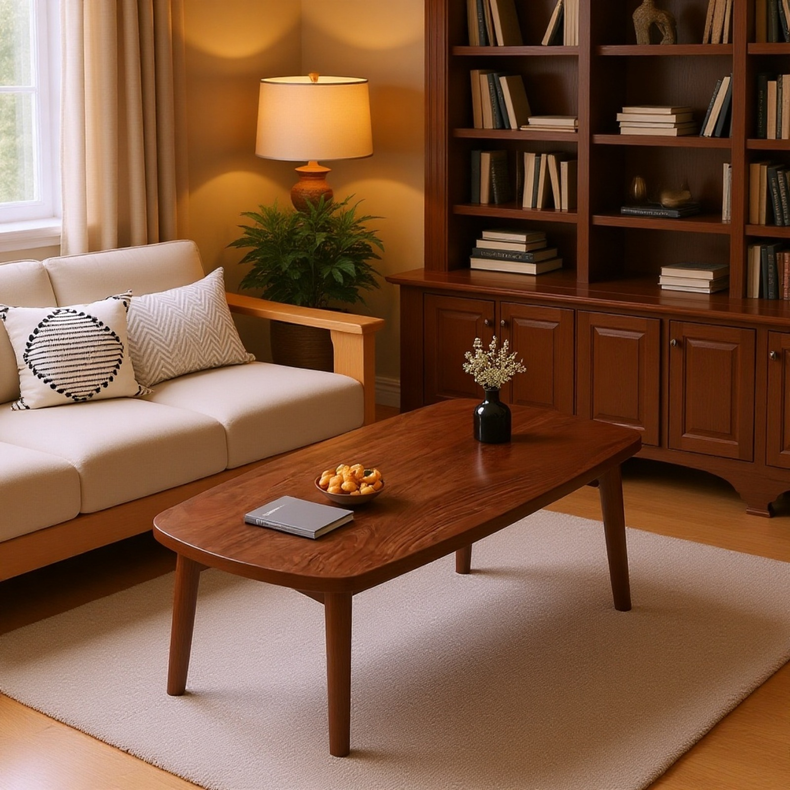 접이식 원목 거실 테이블