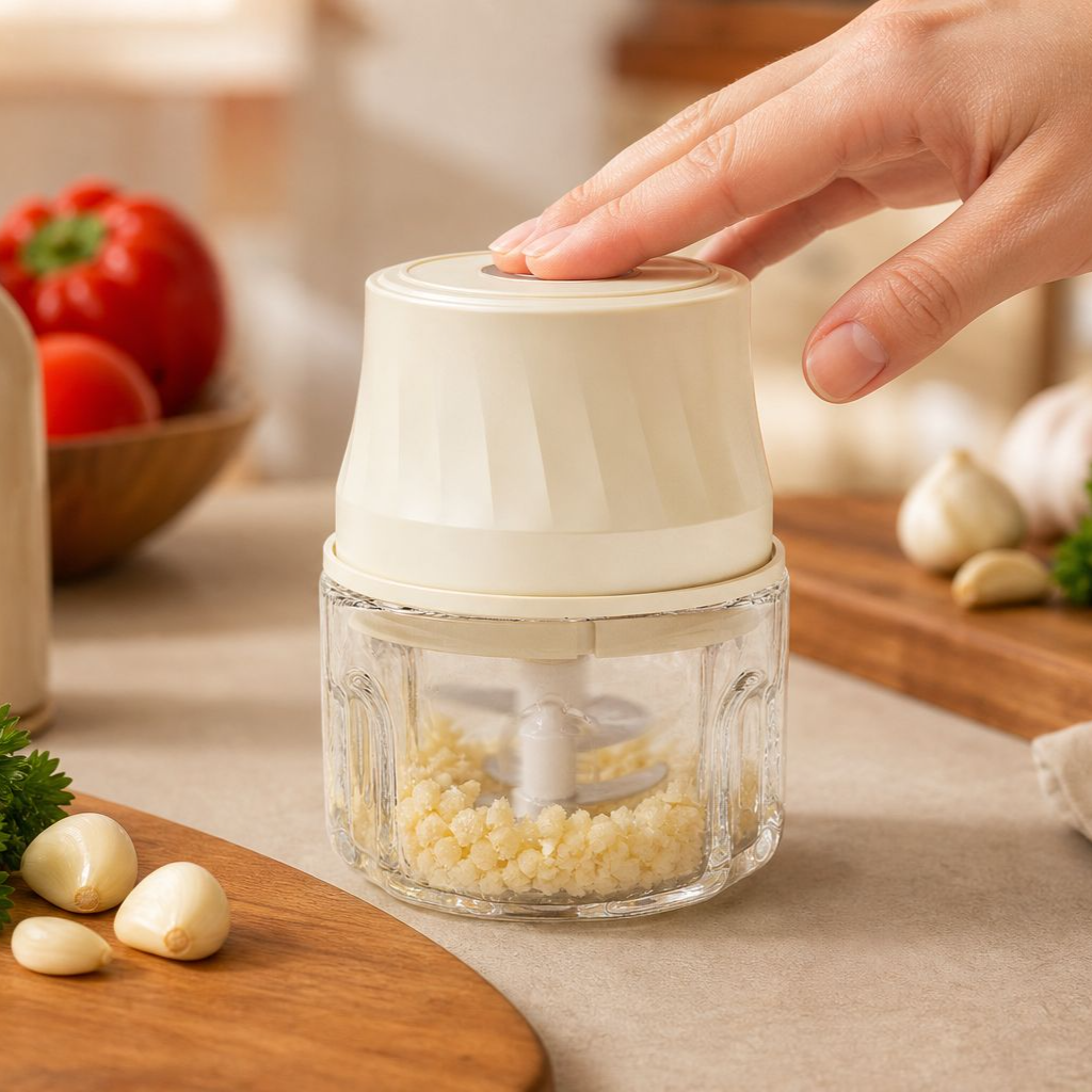 Home Small Cooking Machine Garlic Beater Meat Grinder Electric Kitchen Garlic Puree Garlic Beater