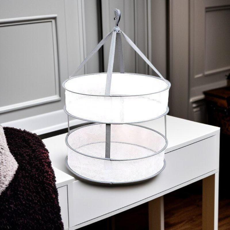 ราวตากผ้าแบบพับได้ ตาข่ายระบายอากาศสำหรับตากผ้า