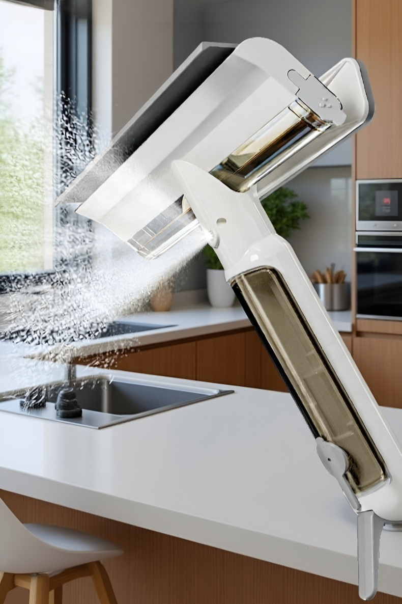 Czyste szkło dzięki innowacyjnemu rozpylaczowi wody