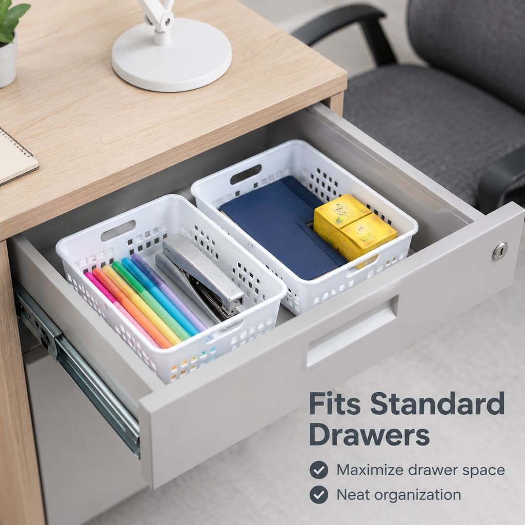 Desktop Snack Storage Basket Organizer