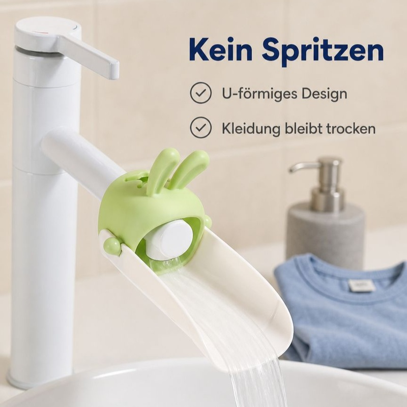 Wasserhahn-Verlängerung für Kinder, Spritzschutz für Waschbecken im Badezimmer
