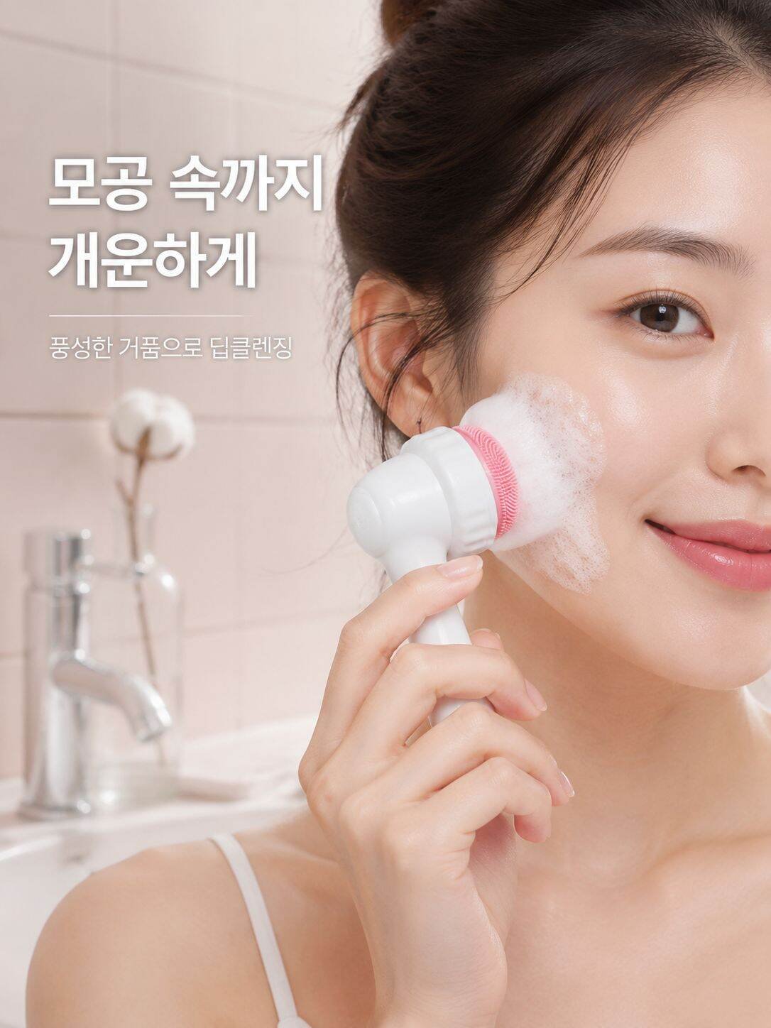 양면 부드러운 실리콘 세안 브러쉬