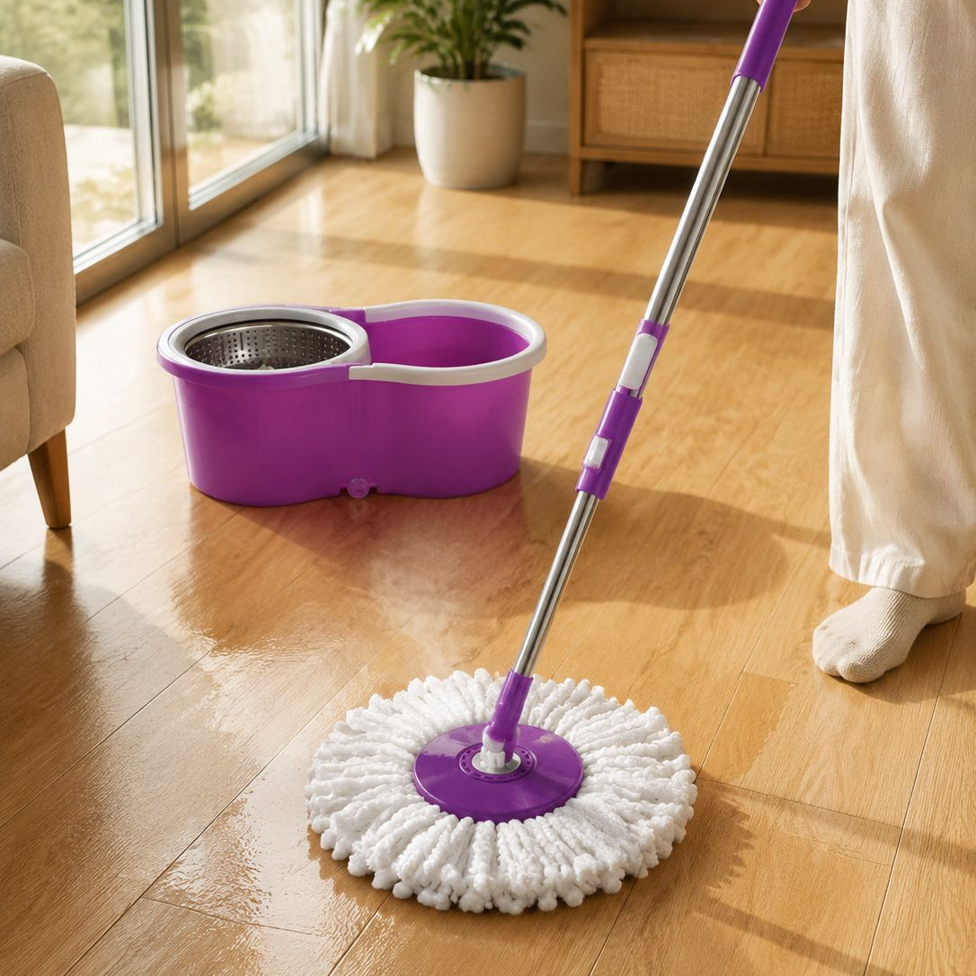 Rapid Dehydration Mop Dunn Cloth Dual Drive Lightweight HandFree