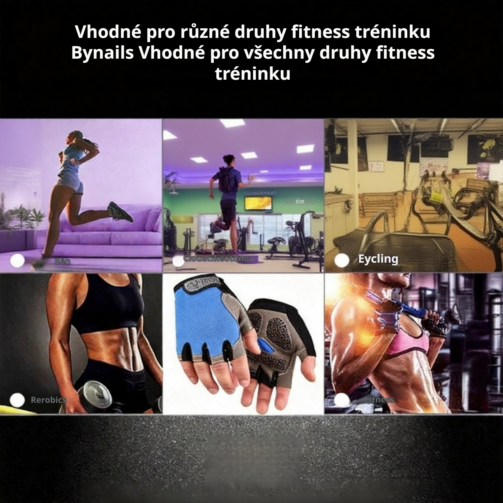 Cyklistické sportovní rukavice pro muže a ženy, poloprstové