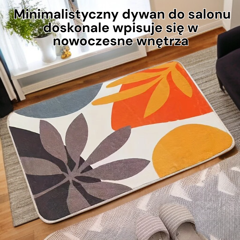 Minimalistyczny dywan do salonu