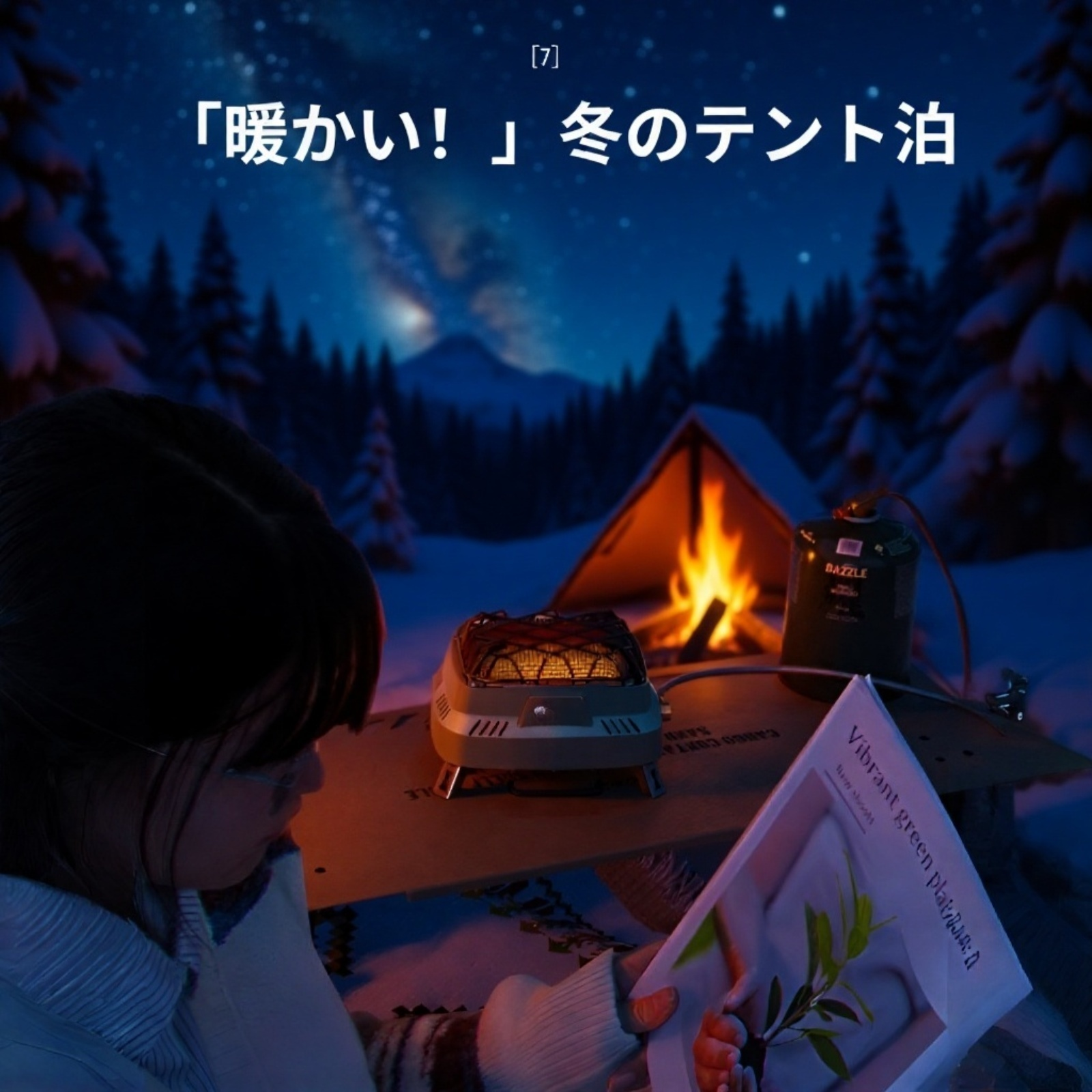 キャンプ場で使うカセットガスヒーター