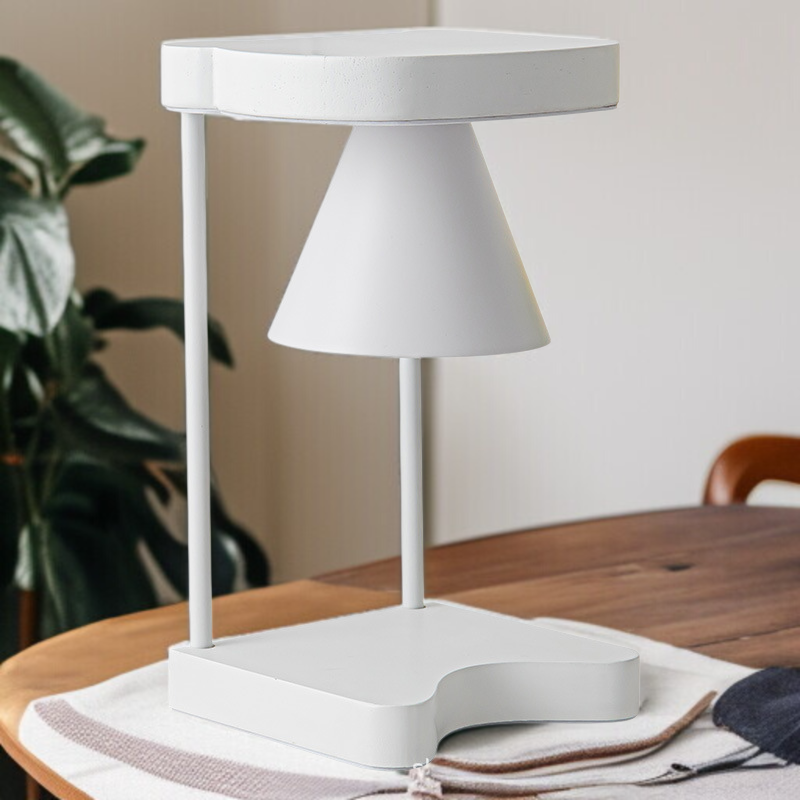 アロマワックスランプ アイアンプリーツ アンビエンス テーブルランプ 寝室 アロマワックスランプ キャンドルランプ