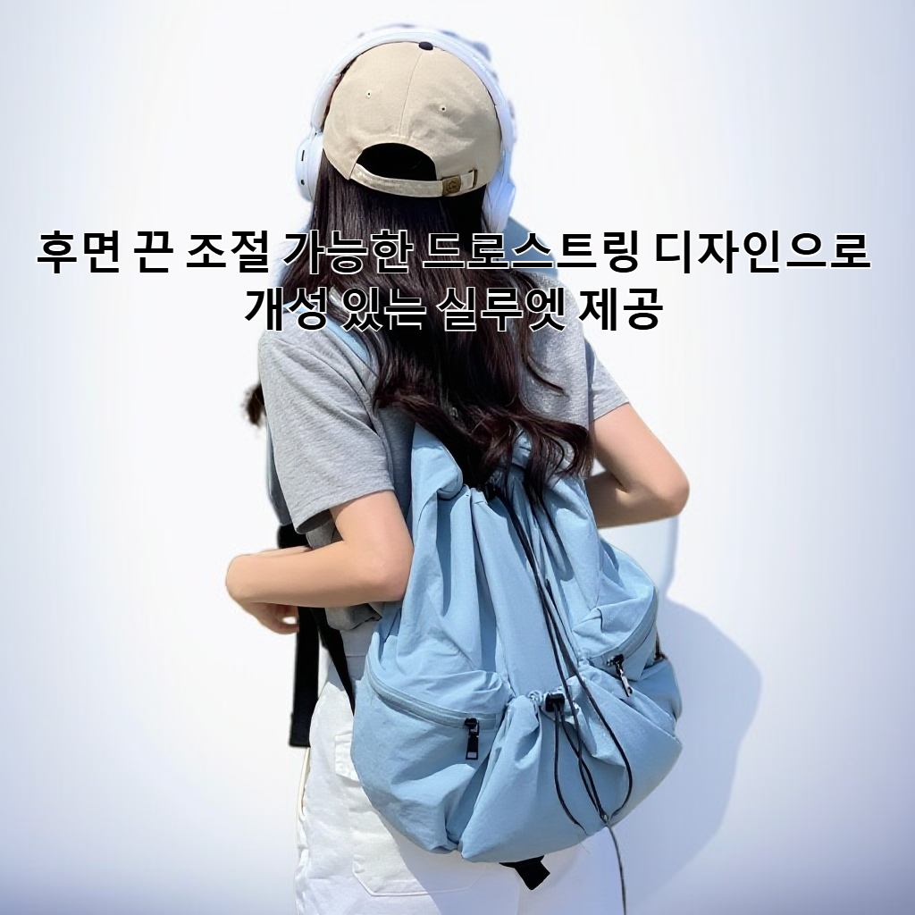 다재다능한 크링클 나일론 캔버스 백팩