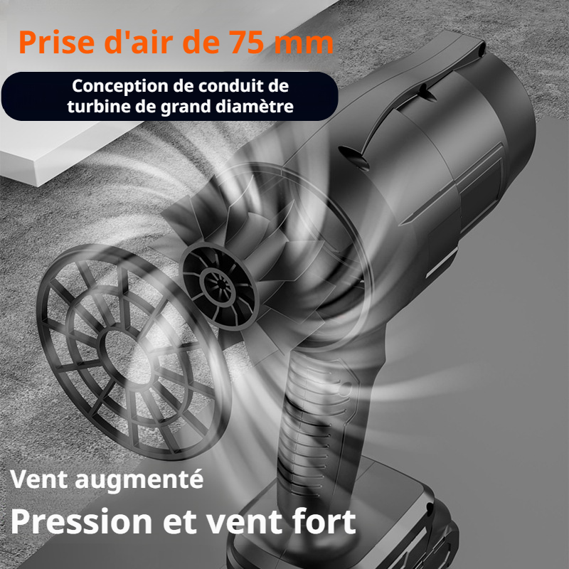 Powerful wireless hair dryer blower high power lithium storm rechargeable dust collector leaf blower
