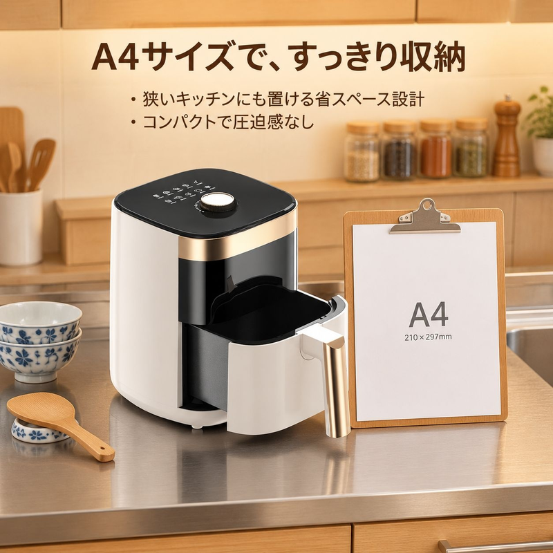 先科家庭用可視エアフライヤー 電気オーブン一体型