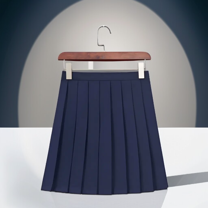 JK制服アレンジネイビー風カレッジミニスカートセット全体画像